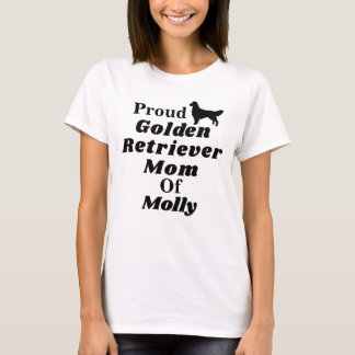 Gepersonaliseerd Proud Golden Retriever Ma T Shirt