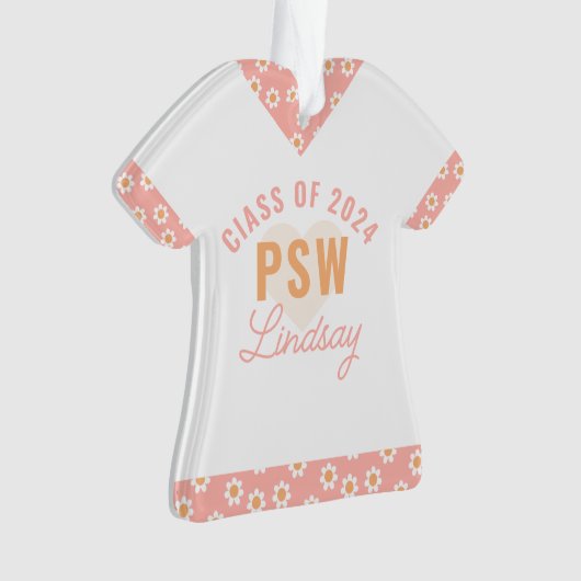 Gepersonaliseerd PSW afstuderen Ornament (voorkant)