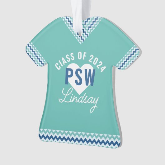 Gepersonaliseerd PSW afstuderen Ornament (voorkant)