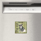 Gepersonaliseerd Pug Funny Magnet Magneet (Insitu (Vaatwasser))