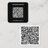 Gepersonaliseerd QR Code Visitekaartje (Voorkant / Achterkant)