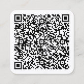 Gepersonaliseerd QR Code Visitekaartje (Achterkant)