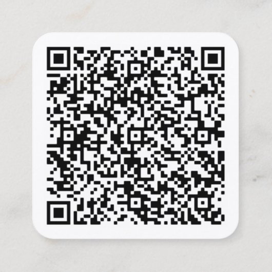 Gepersonaliseerd QR Code Visitekaartje (Achterkant)