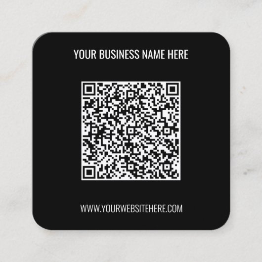 Gepersonaliseerd QR Code Visitekaartje (Voorkant)