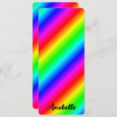 Gepersonaliseerd Rainbow Gradient Bladwijzer (Voorkant / Achterkant)