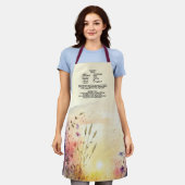 Gepersonaliseerd recept Keepsake Wildflower Wateco Schort (Gedragen)