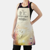 Gepersonaliseerd recept Keepsake Wildflower Wateco Schort (Insitu)