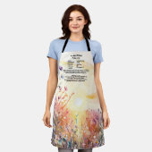 Gepersonaliseerd recept Keepsake Wildflower Wateco Schort (Gedragen)