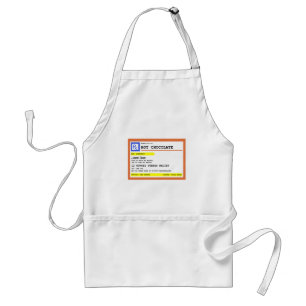 Gepersonaliseerd recept voor warme chocolademelk standaard schort