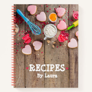 Gepersonaliseerd receptenboek om in te schrijven notitieboek