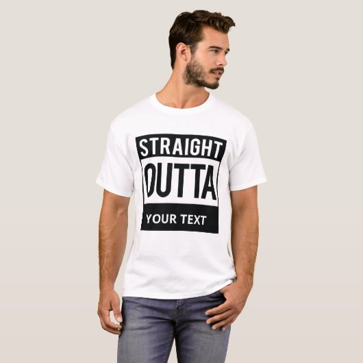 Gepersonaliseerd rechtstreeks uiteinde T-shirt met (Voorkant volledig)