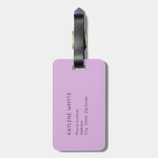 Gepersonaliseerd regenboog Bagagelabel (Achterkant verticaal)