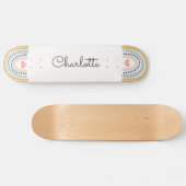 Gepersonaliseerd regenboogskateboard skateboard (Horizontaal)