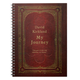 Gepersonaliseerd  reisblad voor boeken notitieboek