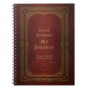 Gepersonaliseerd reisblad voor boeken notitieboek