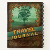 Gepersonaliseerd reisjournaal notitieboek (Achterkant)