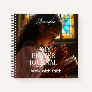 Gepersonaliseerd religieus fotogebedsschrift notitieboek