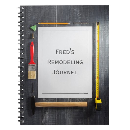 Gepersonaliseerd remodeling Notitieboek (Voorkant)