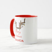 Gepersonaliseerd renderdecor - Kerst van Merry Mok (Voorkant links)