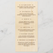 Gepersonaliseerd Restaurant Flat Menu (Achterkant)