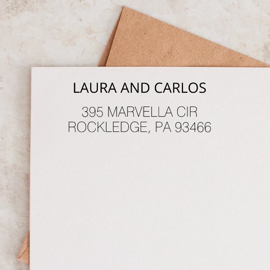 Gepersonaliseerd retouradres Bruiloft Bewaar de da Zelfinktende Stempel