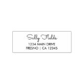 Gepersonaliseerd retouradres Elegant script Zelfinktende Stempel (Design)