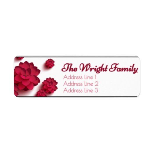 Gepersonaliseerd retouradres-label etiket (Voorkant)