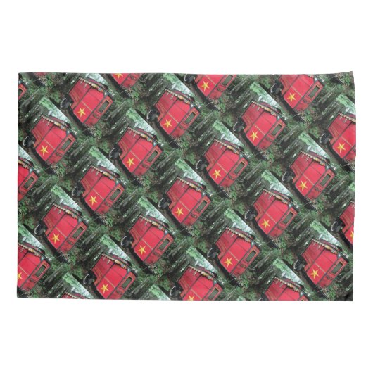 Gepersonaliseerd Retro gypsy camper Kussensloop (Achterkant)