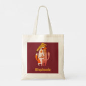 Gepersonaliseerd Retro Podenco Dog en Galgo Tote Bag (Achterkant)