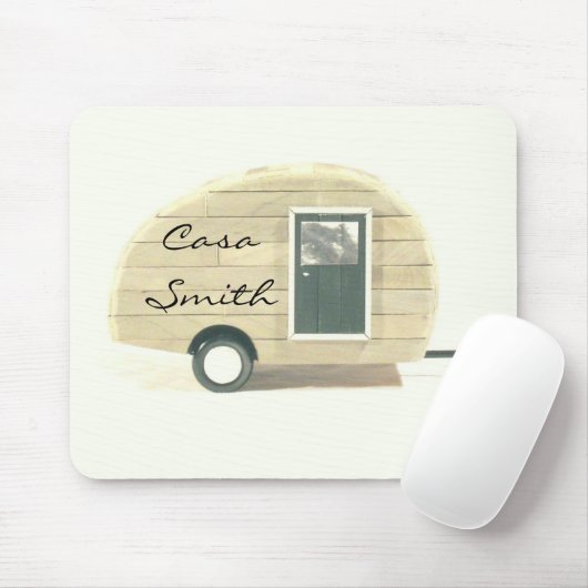 Gepersonaliseerd Retro  trapsgewijze camera Muismat (Met muis)