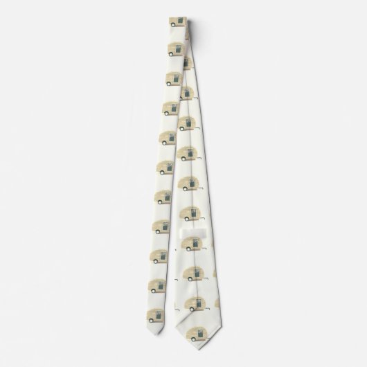 Gepersonaliseerd Retro  trapsgewijze camera Stropdas (Achterkant)