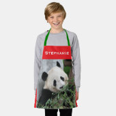 Gepersonaliseerd reuzenpanda Kinder Schort (Gedragen)