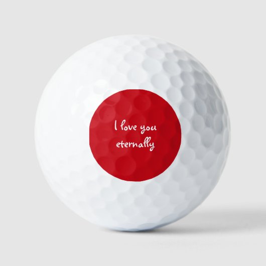 Gepersonaliseerd, Romantisch, Eeuwige Liefde  Golfballen (Voorkant)
