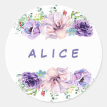 Gepersonaliseerd Romantische Lila en Eucalyptus Fl