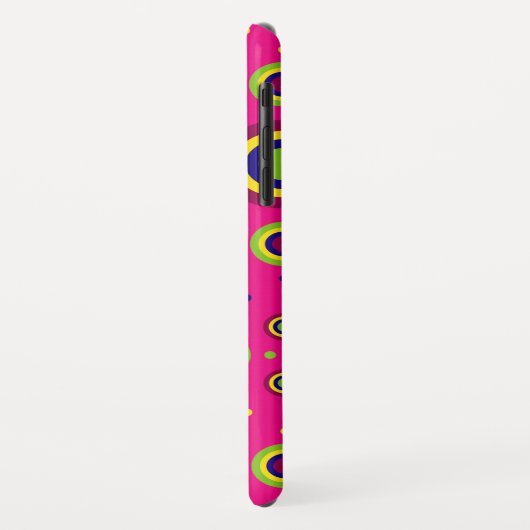 Gepersonaliseerd rondcirkelpatroon Case-Mate iPhone case (Achterkant/links)