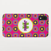 Gepersonaliseerd rondcirkelpatroon Case-Mate iPhone case (Achterkant (horizontaal))