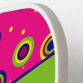 Gepersonaliseerd rondcirkelpatroon pickleball paddle (Links Detail)