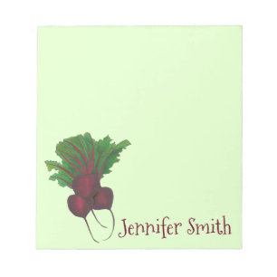 Gepersonaliseerd rood bier Bunch Vegetable Garden Notitieblok
