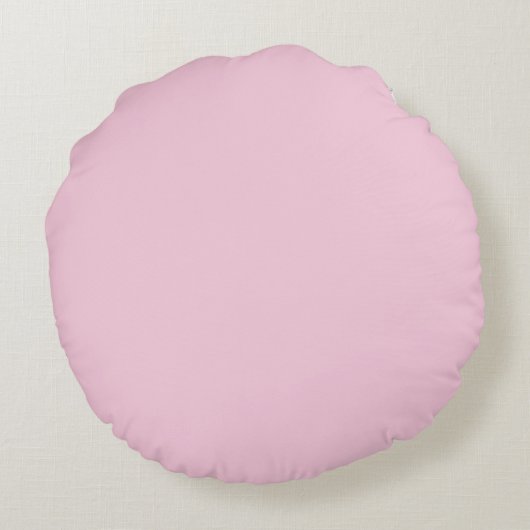 Gepersonaliseerd roze Chevron Elephant Rond Kussen (Achterkant)
