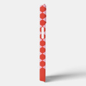 Gepersonaliseerd roze en rood kerstschaakbord Case-Mate iPhone case (Achterkant / Rechts)