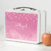 Gepersonaliseerd roze glitter Girly (In situ)