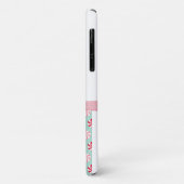 Gepersonaliseerd Roze & Groene Kerst Snoep met Boo Case-Mate iPhone Case (Achterkant/links)