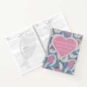 Gepersonaliseerd roze handboek uit de middeleeuwen notitieboek (Binnen)