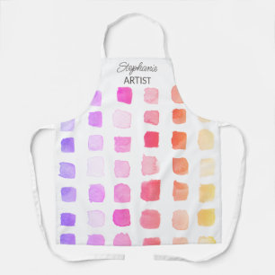 Gepersonaliseerd roze kunstenaars schort