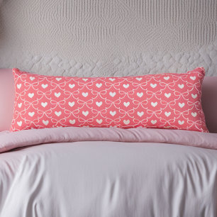 Gepersonaliseerd roze lichaamskussen
