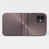 Gepersonaliseerd Roze metaal Case-Mate iPhone Case (Achterkant (horizontaal))