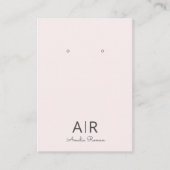 Gepersonaliseerd roze monogram visitekaartje (Voorkant)