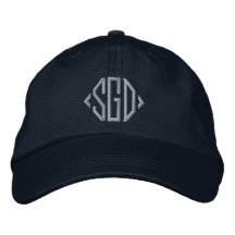 Gepersonaliseerd roze monogrammus blauw