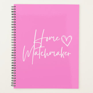 Gepersonaliseerd roze thuiszetapparaat planner