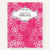 Gepersonaliseerd roze zakboek notitieboek (Voorkant)